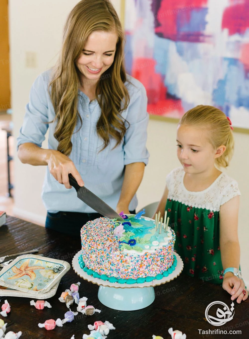 وزن کیک تولد