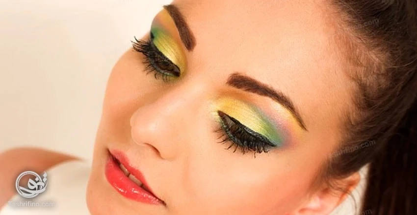 ترند میکاپ 2020، سایه چشم نئونی