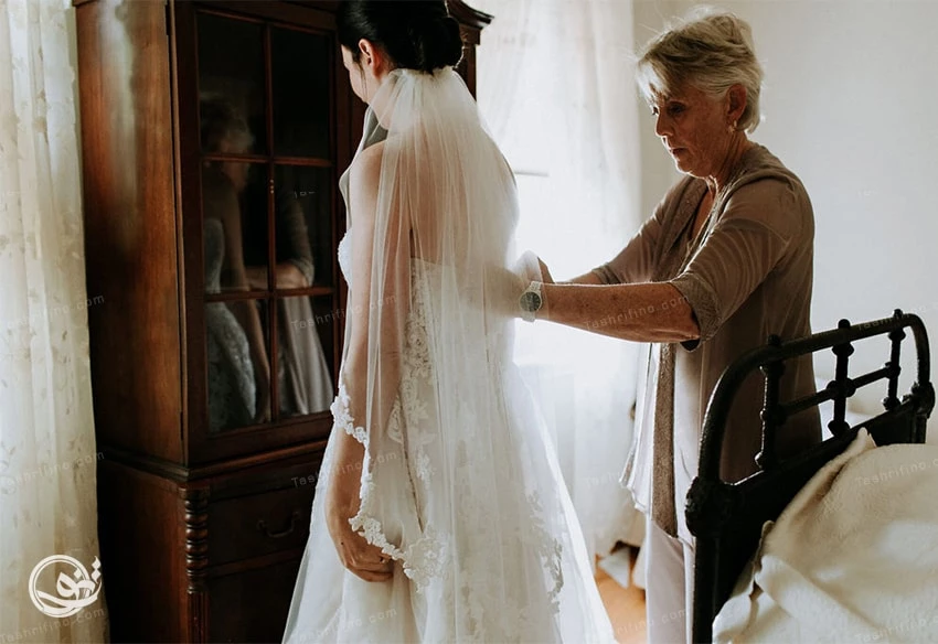 پرو لباس عروس قبل عروسی