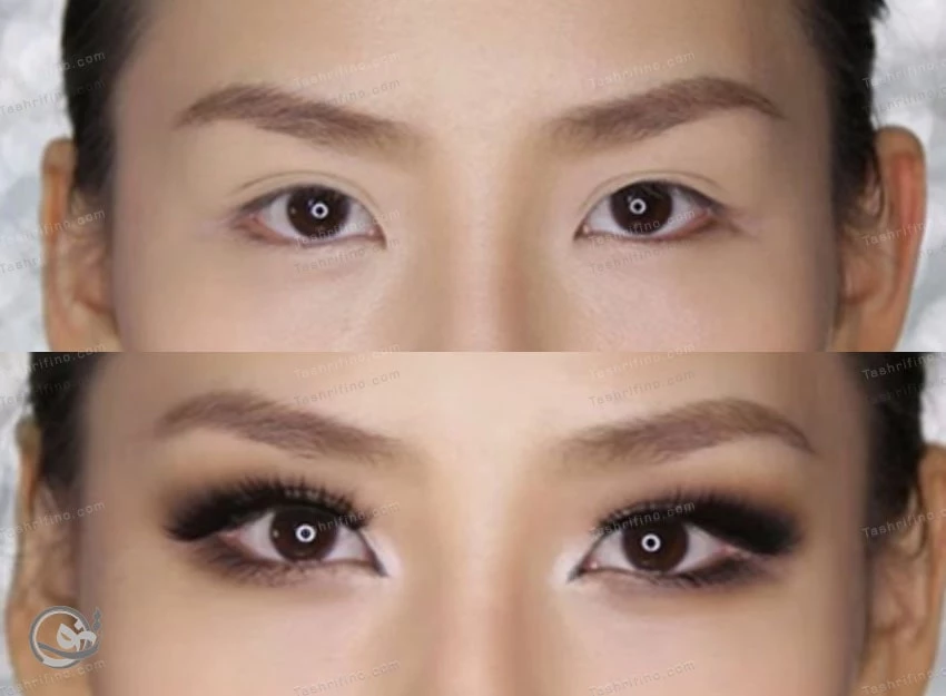 آرایش چشم مناسب چشم بادامی