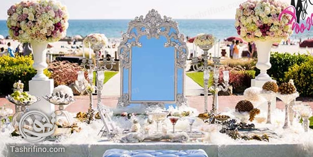 آینه و شمعدان سفره عقد