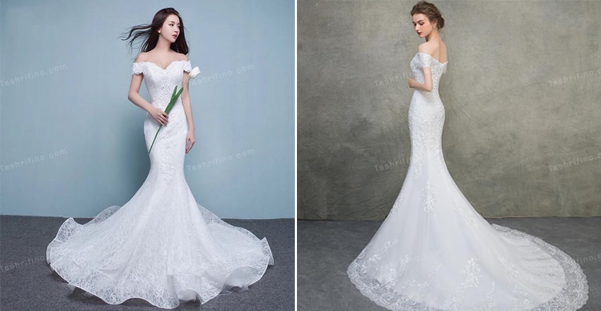 لباس عروس مدل ماهی: پشت باز، شاین، اسکارلت، پرنسسی  جدید 2023