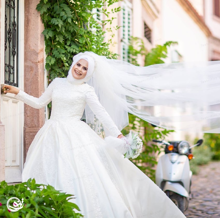 زیباترین عکس مدل لباس عروس اسلامی