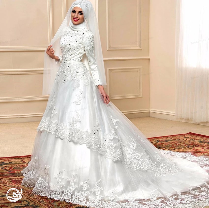جدیدترین مدل لباس عروس با حجاب 2020