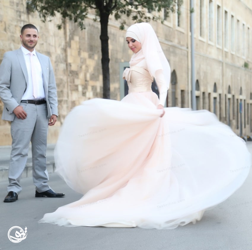 لاکچری ترین مدل لباس عروس با حجاب