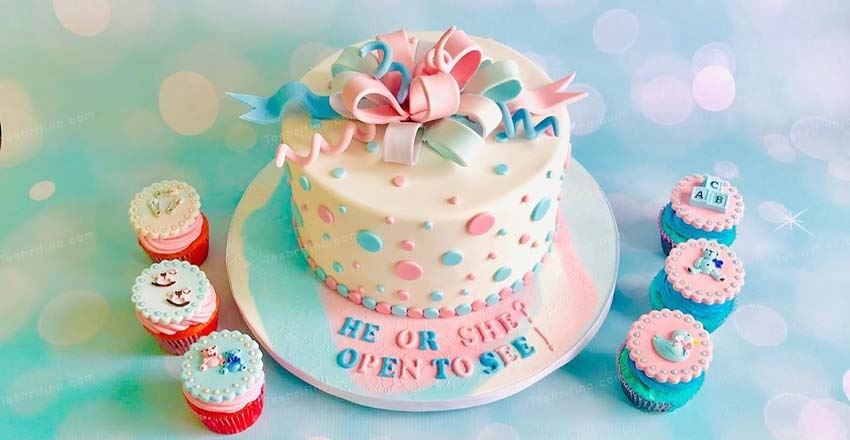 50 مدل کیک تعیین جنسیت نوزاد | کیک تعیین جنسیت پسر و دختر